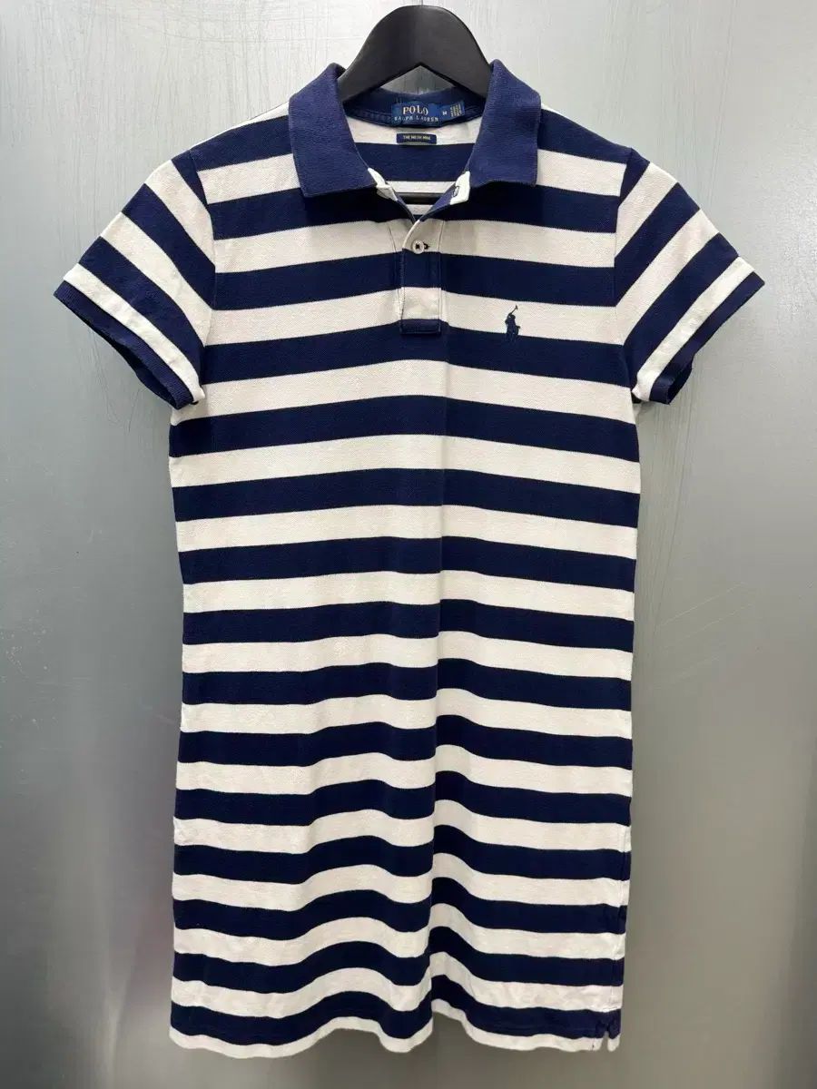 POLO Ralph Lauren ストライプ PK 半袖 カラ ワンピース
