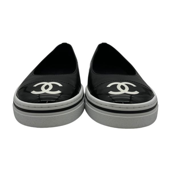 バレリーナ CC CHANEL 24B ココマーク　バレエシューズ　バレリーナ　シャネル　スニーカー CHANEL フラットシューズ (CHANEL シンプルレザー バレエ