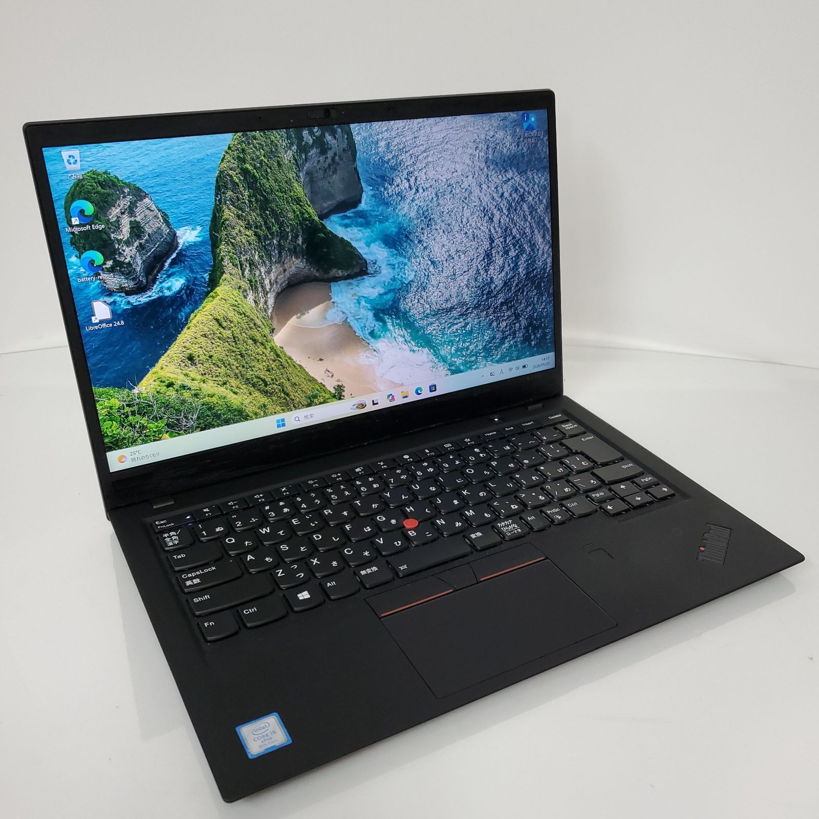 LENOVO 20KGS0K200(ThinkPad X1 Carbon (第6世代)・Intel Core i5・メモリ8GB・SSD256GB・Win11 Pro　#001845