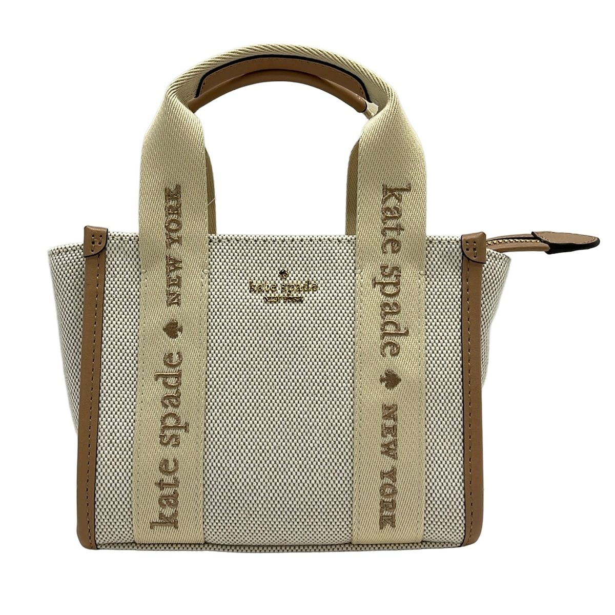 Kate spade(ケイトスペード) トートバッグ キップ キャンバス ミニ トート KL062 アイボリー×ベージュ