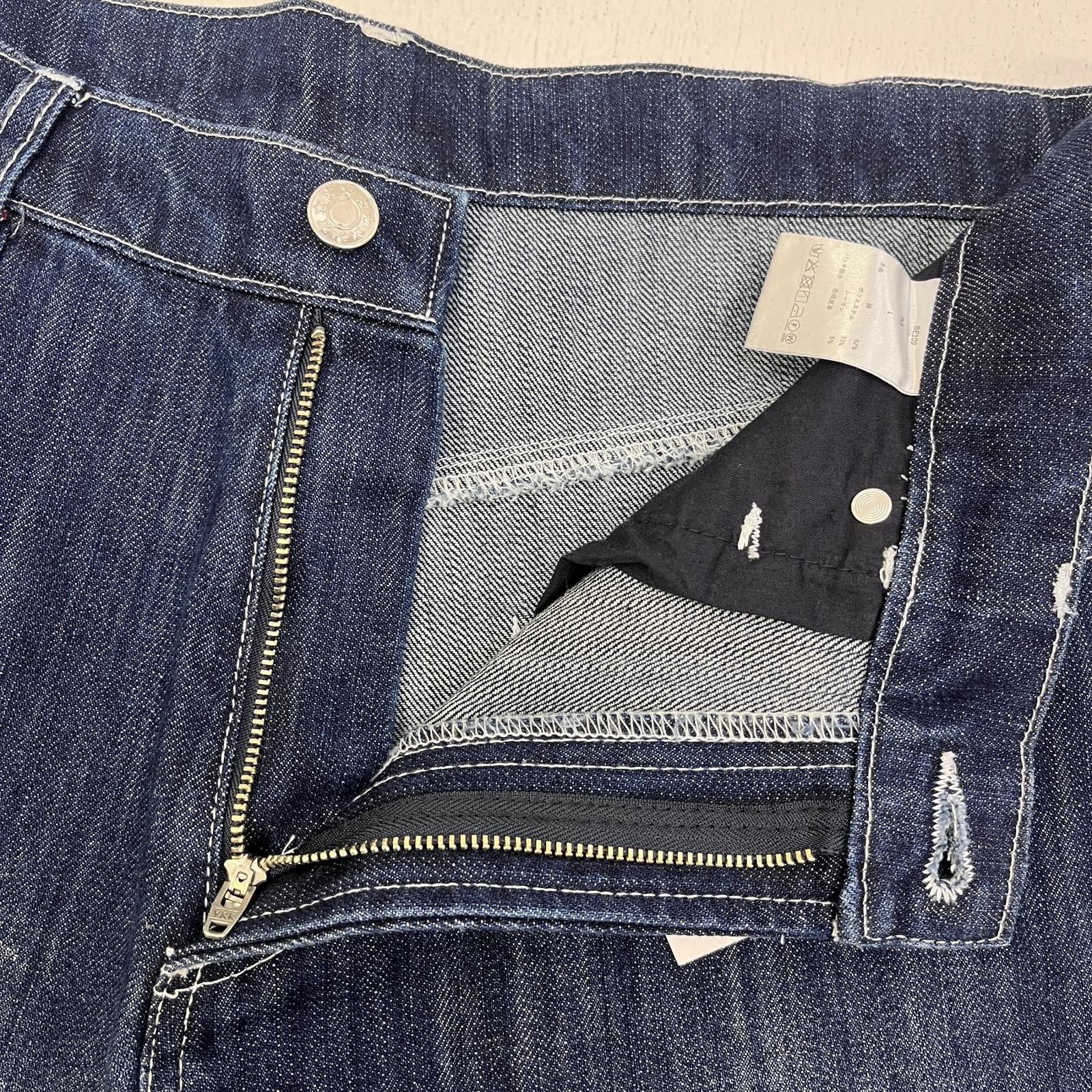 加古川店】 中古 デニムパンツ BELVET:slub distressed baggy denim