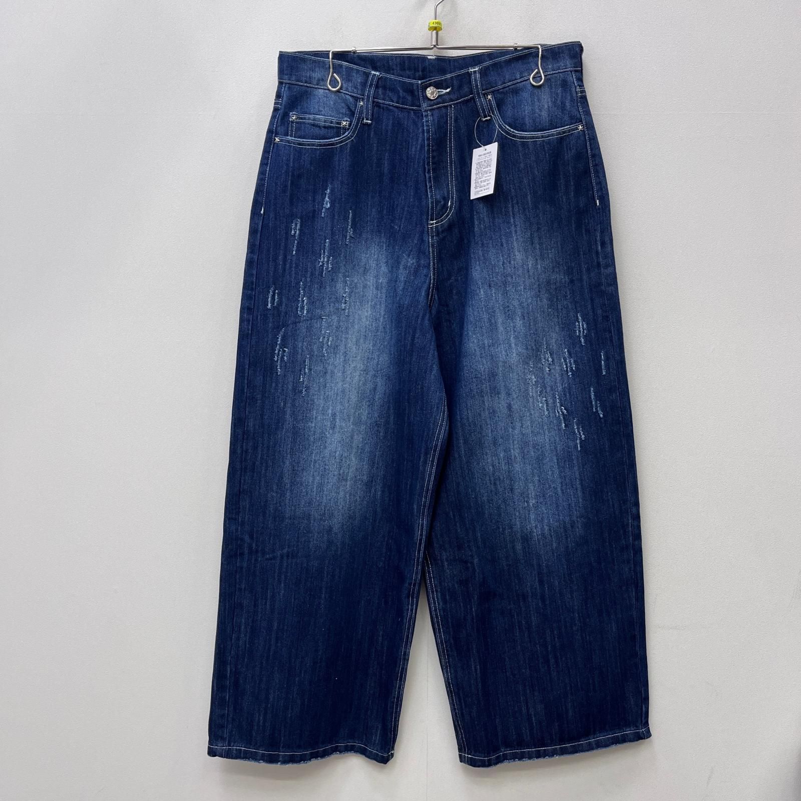 パンツ BELVET Slub Distressed Baggy Denim 加古川店】 中古 デニムパンツ BELVET:slub distressed baggy denim