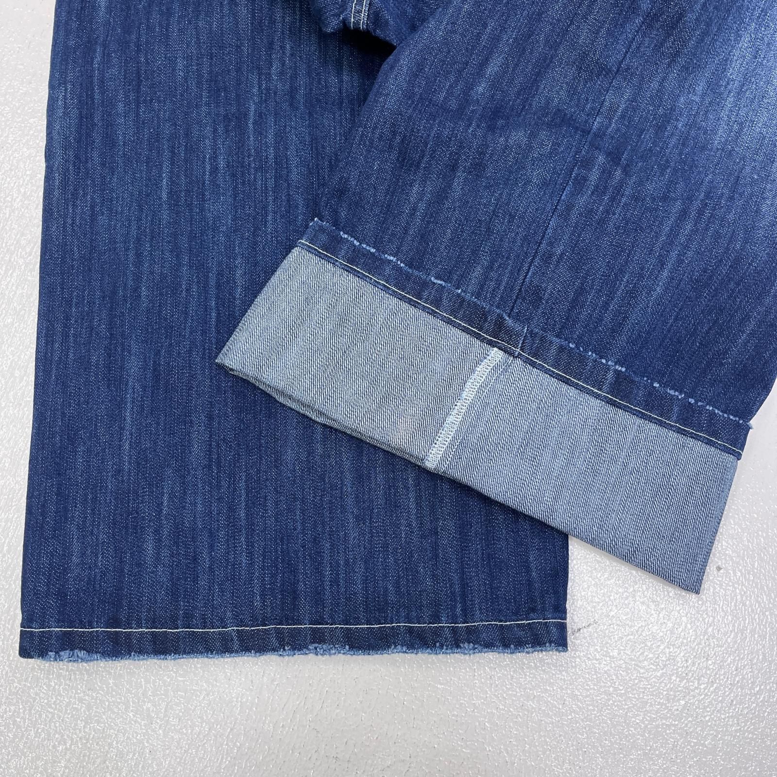 【加古川店】 中古 デニムパンツ BELVET:slub distressed baggy denim インディゴ サイズ：L 【107】 加古川店】 中古 デニムパンツ BELVET:slub distressed baggy denim