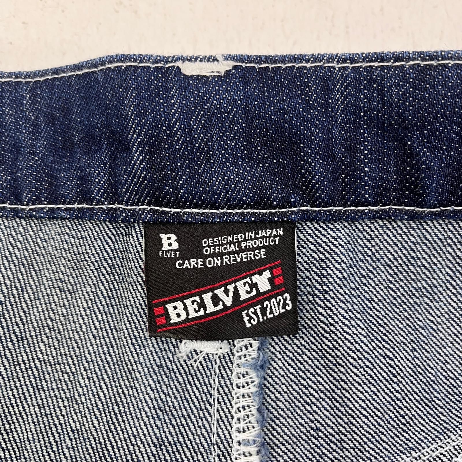 加古川店】 中古 デニムパンツ BELVET:slub distressed baggy denim