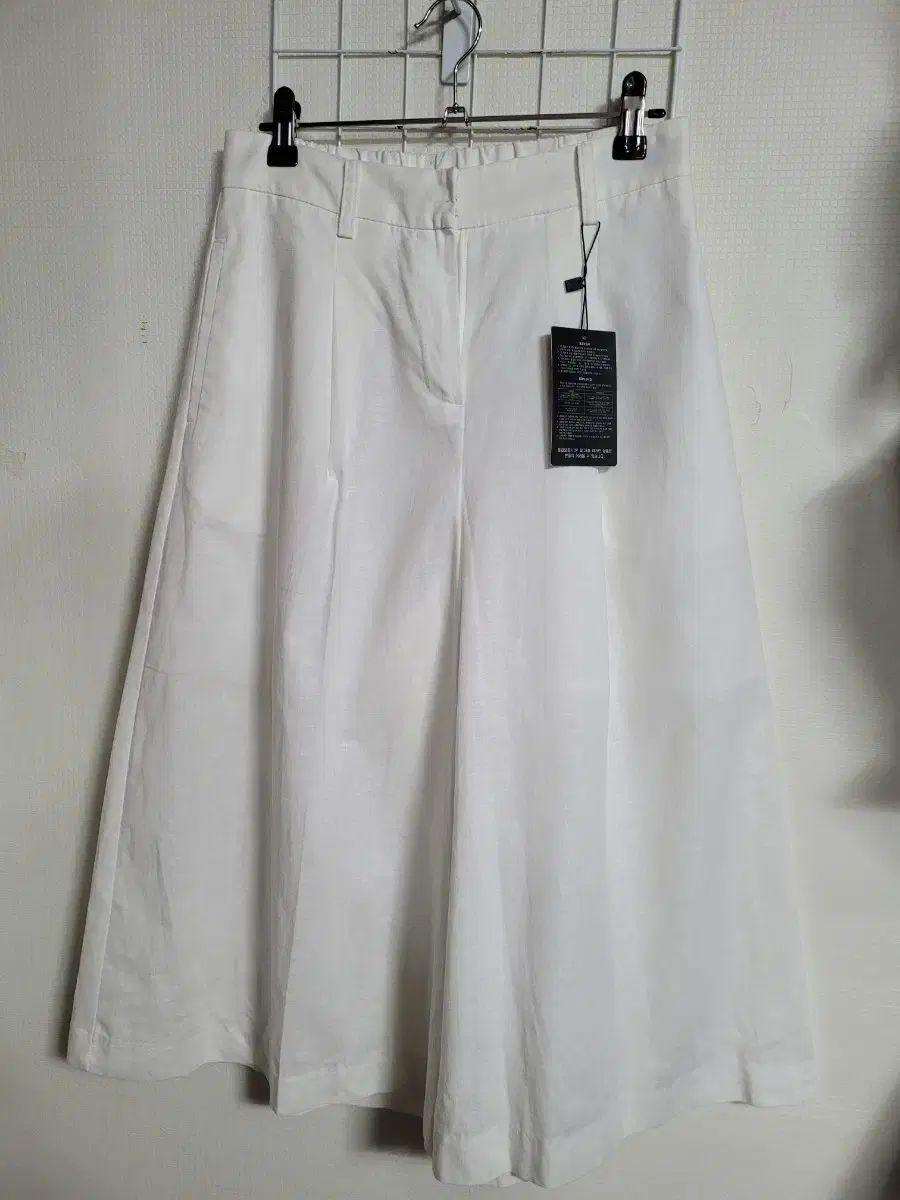 麻ワイドパンツ 27/28 新品