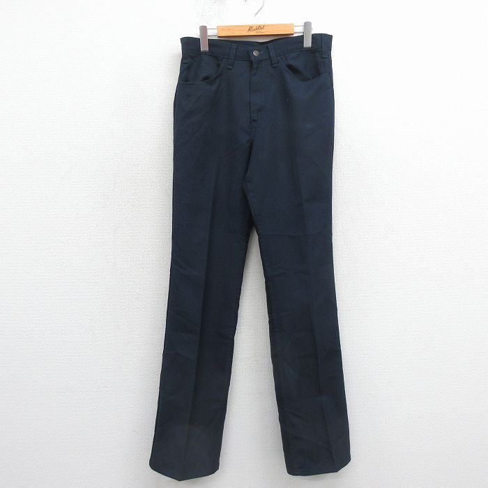 W32/古着 リーバイス Levis 517 パンツ メンズ 80年代 80s ブーツカット USA製 タロン 紺【spe】 26apr30