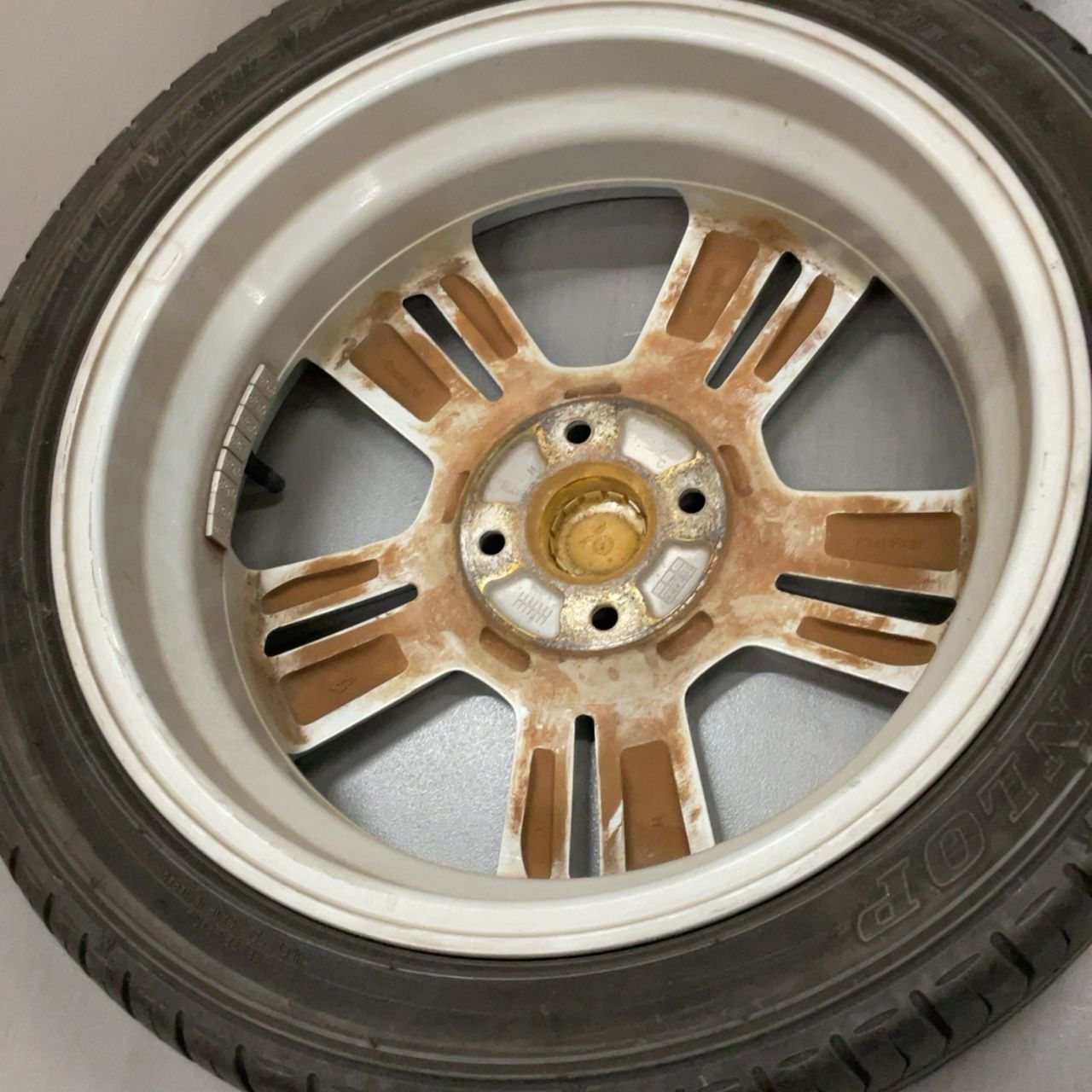 4穴 PCD100 16インチ 4.5J+45 ダイハツコペン純正アルミ+ 165/50R16