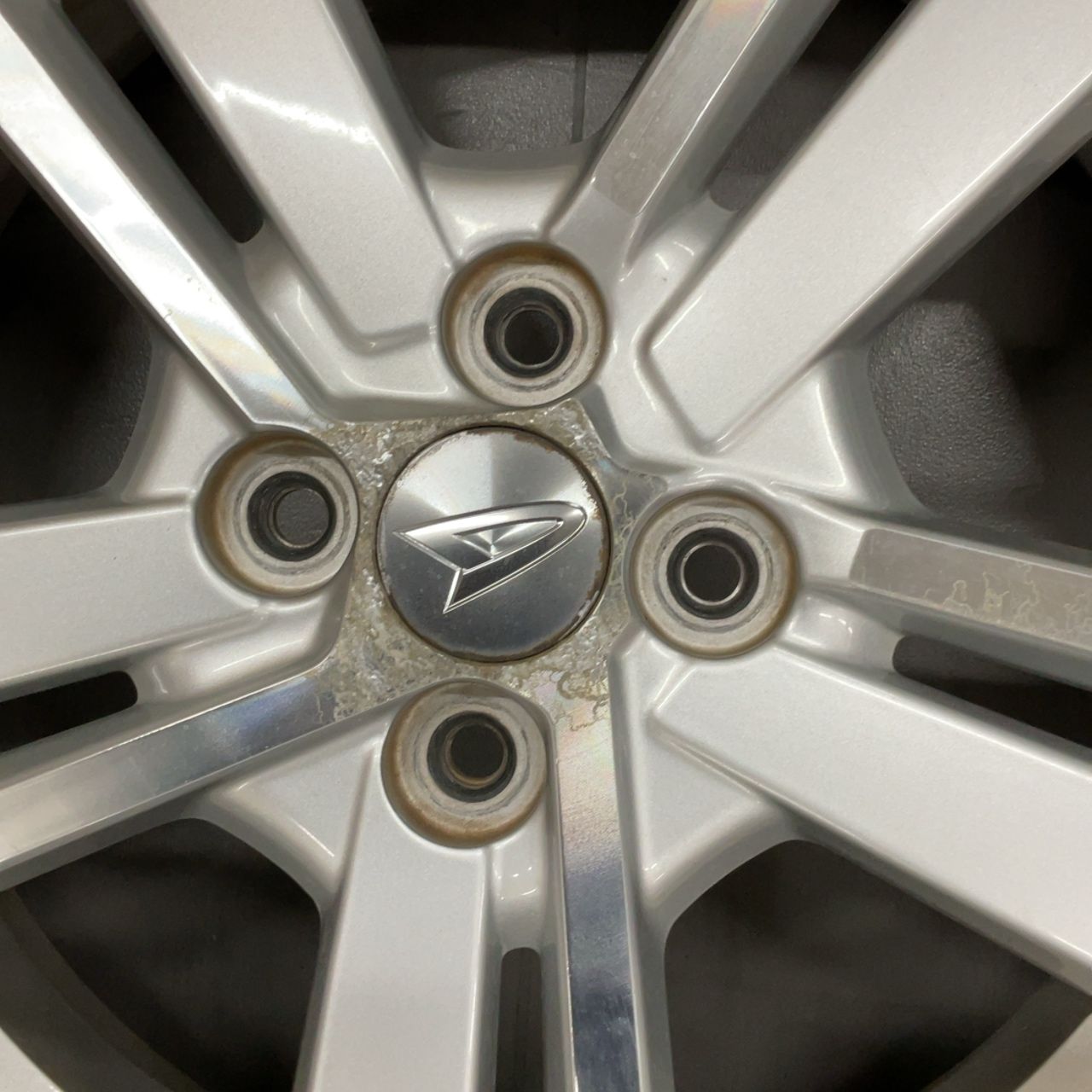 4穴 PCD100 16インチ 4.5J+45 ダイハツコペン純正アルミ+ 165/50R16
