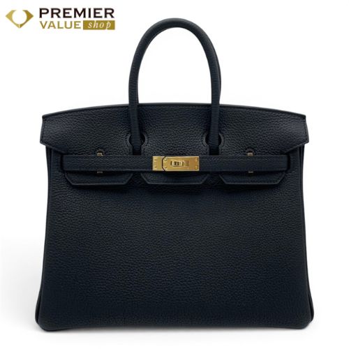 エルメス バーキン 25 ノワール トゴ ゴールド金具 G刻印