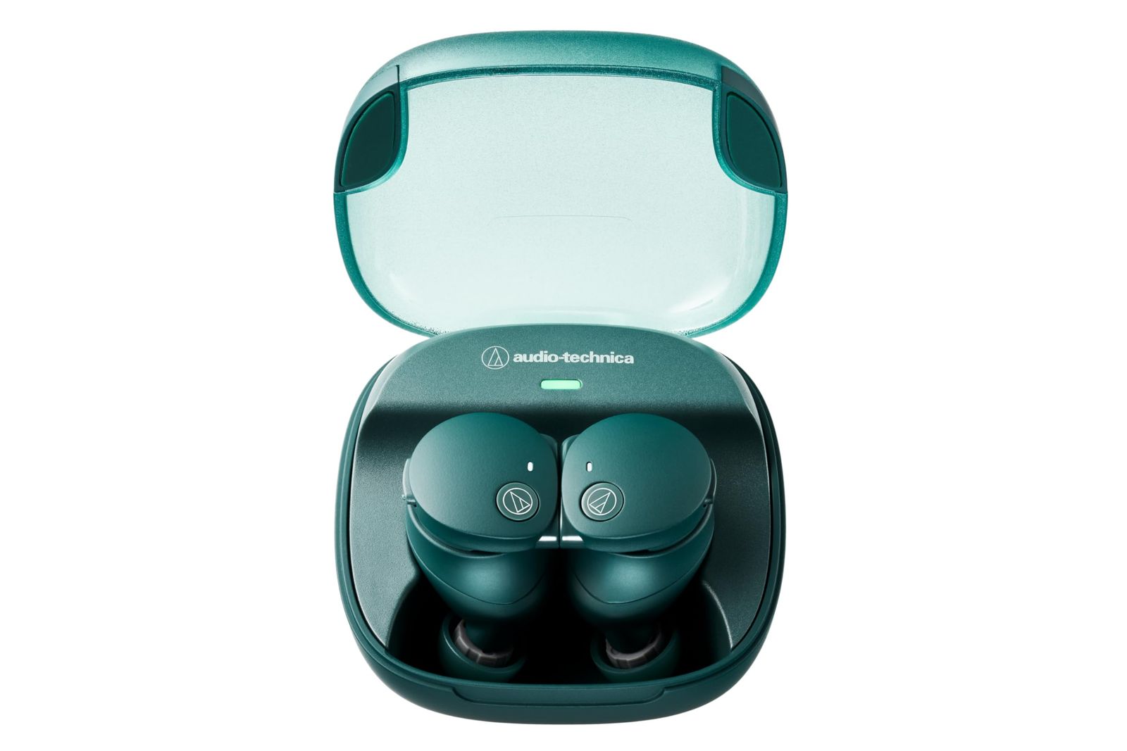 audio-technica ATH-CKS50TW2 GR 完全ワイヤレスイヤホン bluetooth マグネティックスイッチ機能 最大約65時間再生 IP55 防水防塵 マルチポイント対応 置き忘れアラート ヒアスルー 低遅延モード [グリーン] [小型]