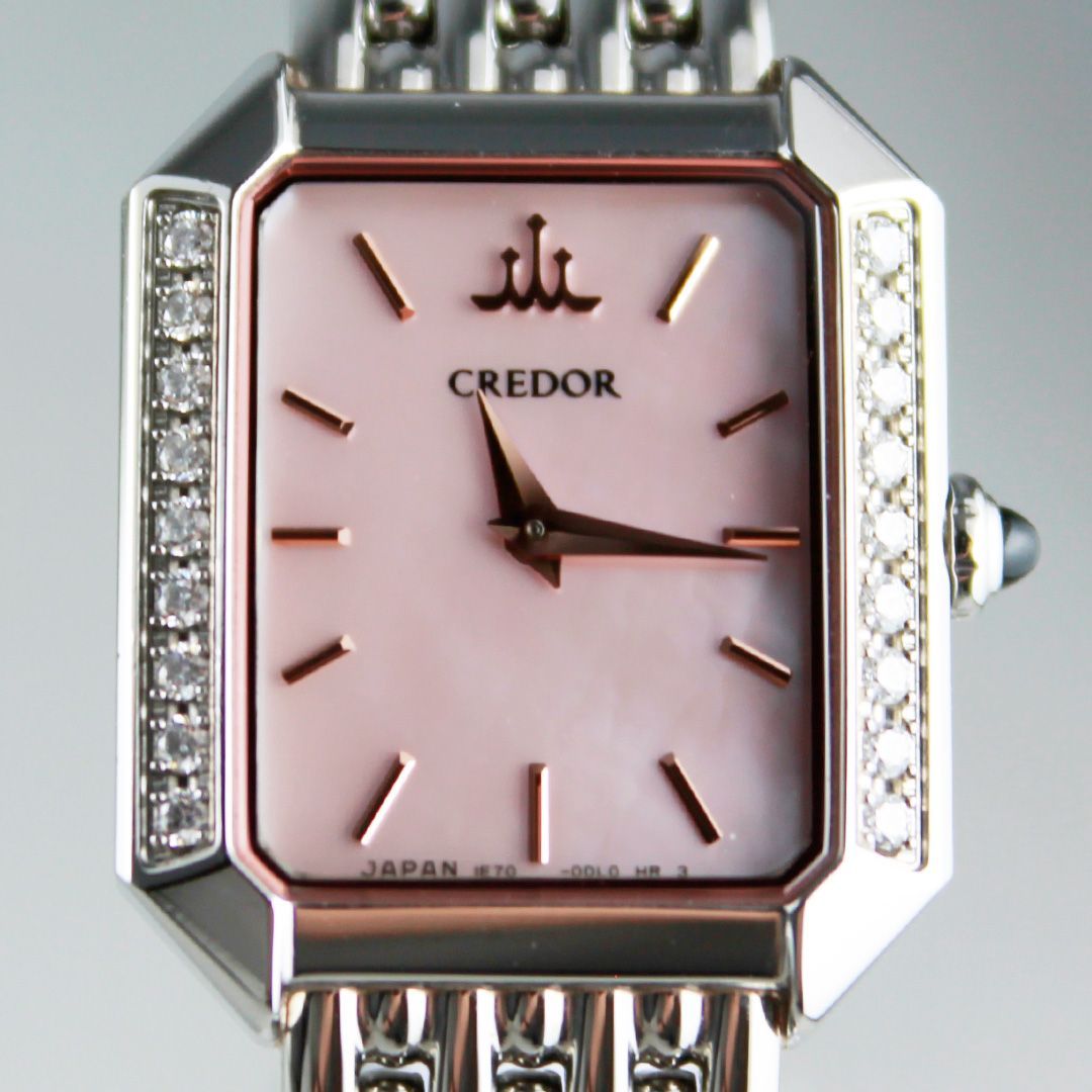 SA307 SEIKO CREDOR GSTE887 1E70-0CG0 ダイヤモンド ピンクシェル