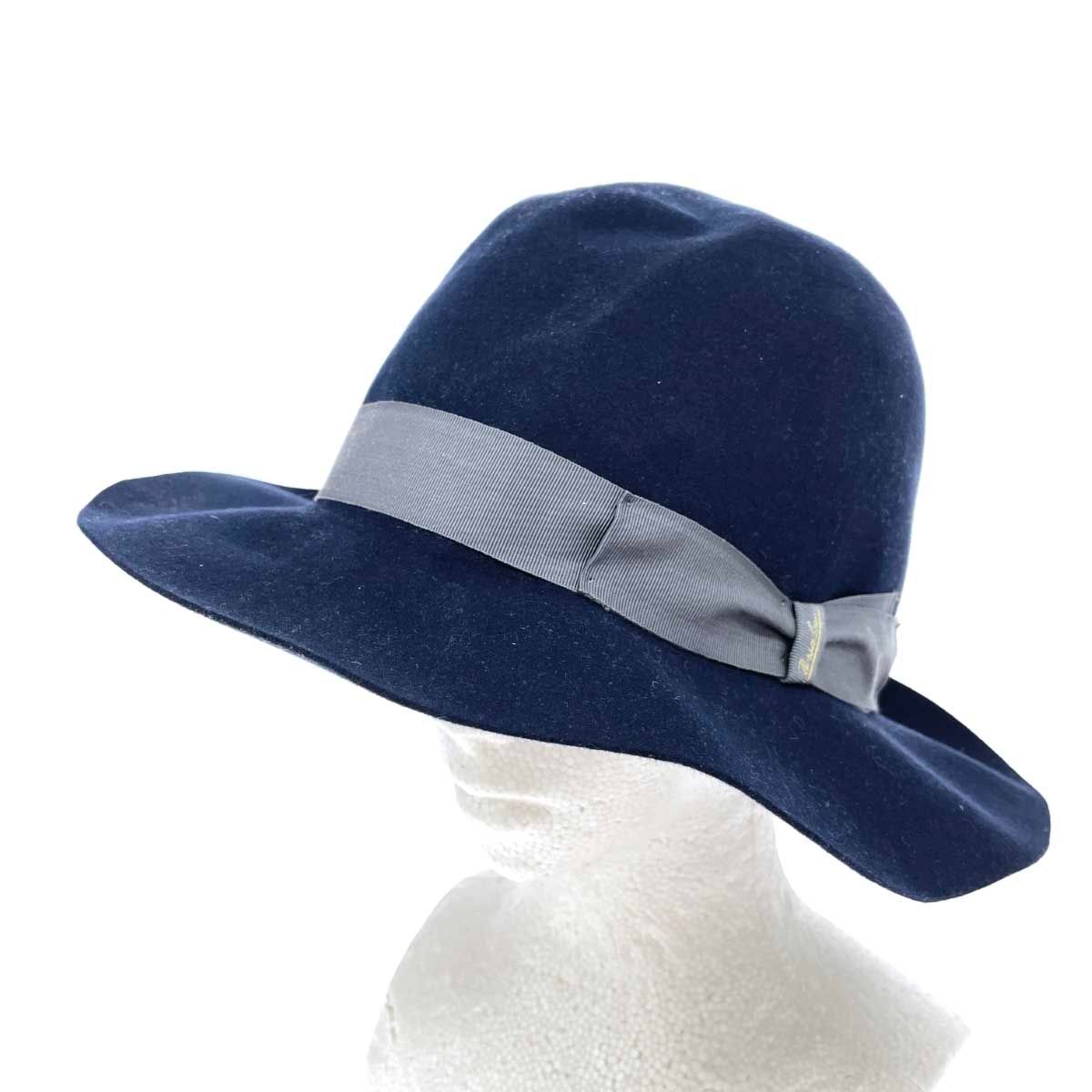 Borsalino ボルサリーノ ハット 表記サイズ:60cm ラビット ネイビー レディース / 240001204874