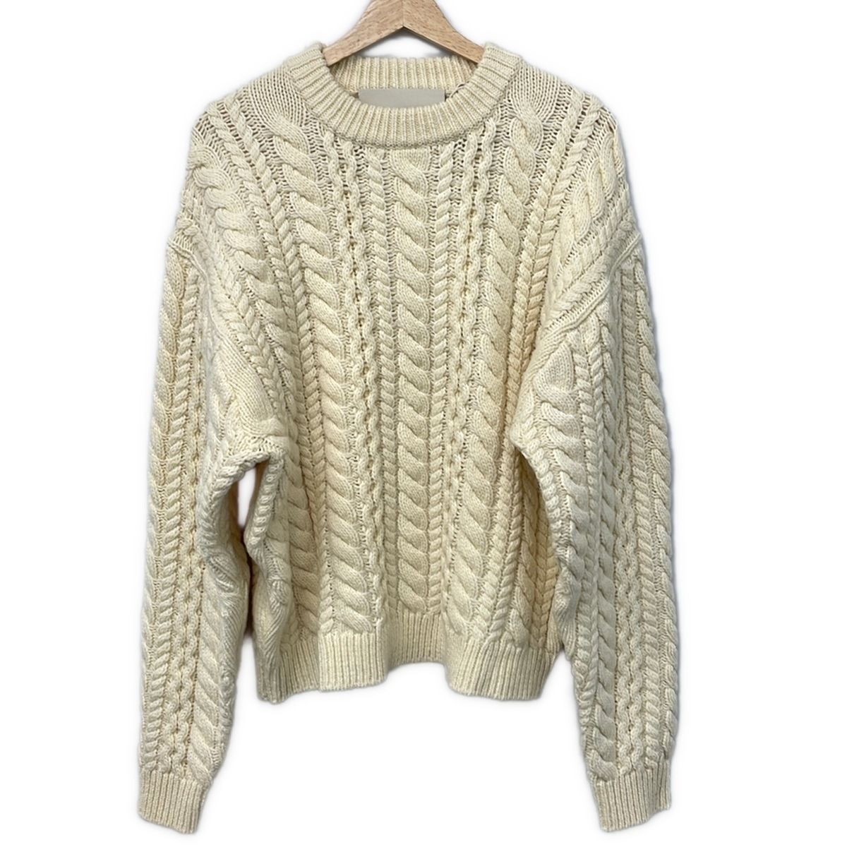 NKNIT(ンニット) 長袖セーター サイズ0 XS メンズ美品 - アイボリー クルーネック