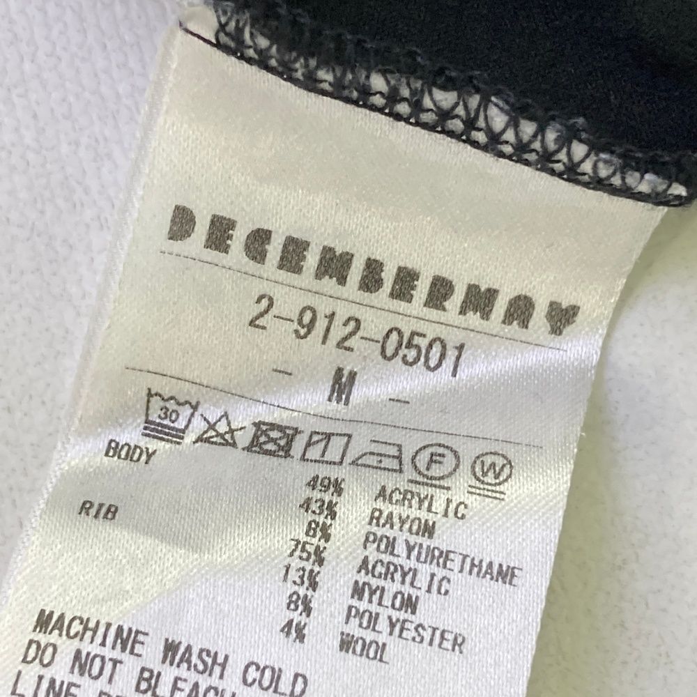 サイズ：M DECEMBERMAY ディセンバーメイ ハイネック 長袖Tシャツ 起毛