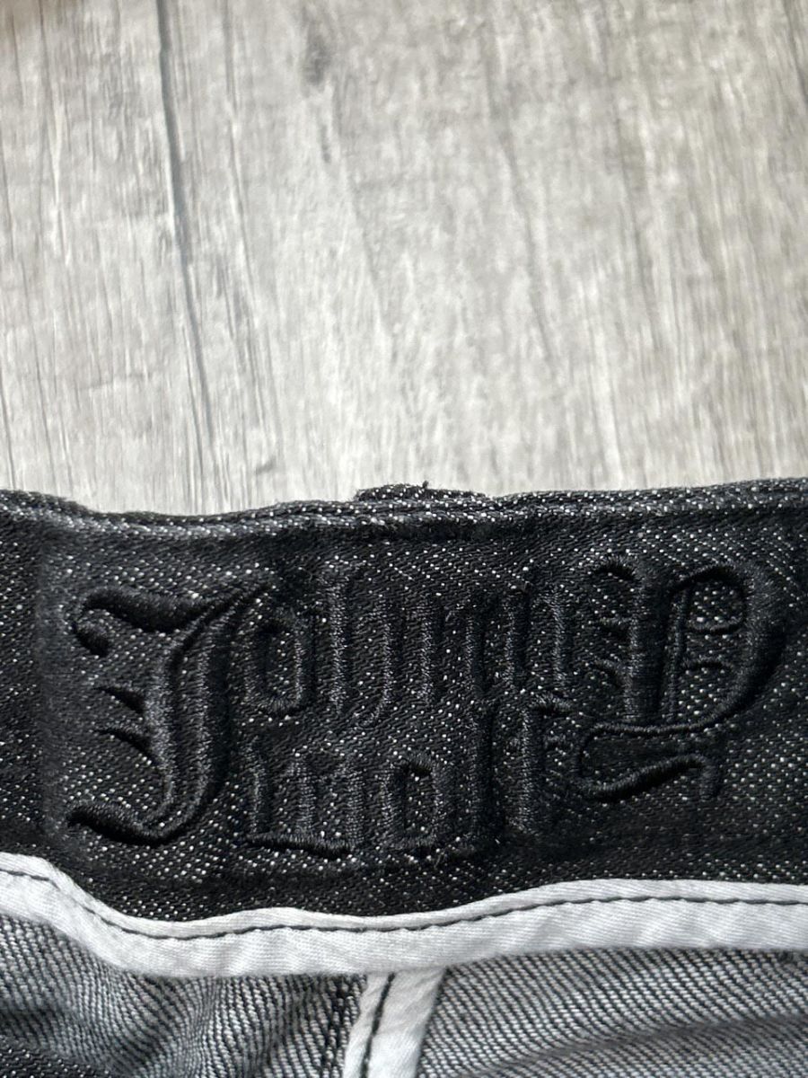 JOHNNY WOLF ジョニーウルフ 裾ジップ スキニー デニムパンツ size3/黒