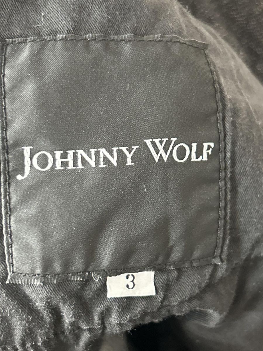 JOHNNY WOLF ジョニーウルフ 裾ジップ スキニー デニムパンツ size3/黒