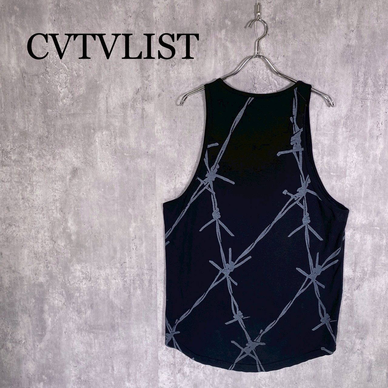 『CVTVLIST』カタリスト (1) 有刺鉄線柄ロングタンクトップ ノースリーブ