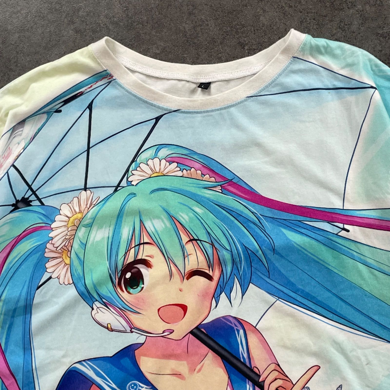初音ミク レーシングミク 2019 タイver. フルグラフィックTシャツ 両面 