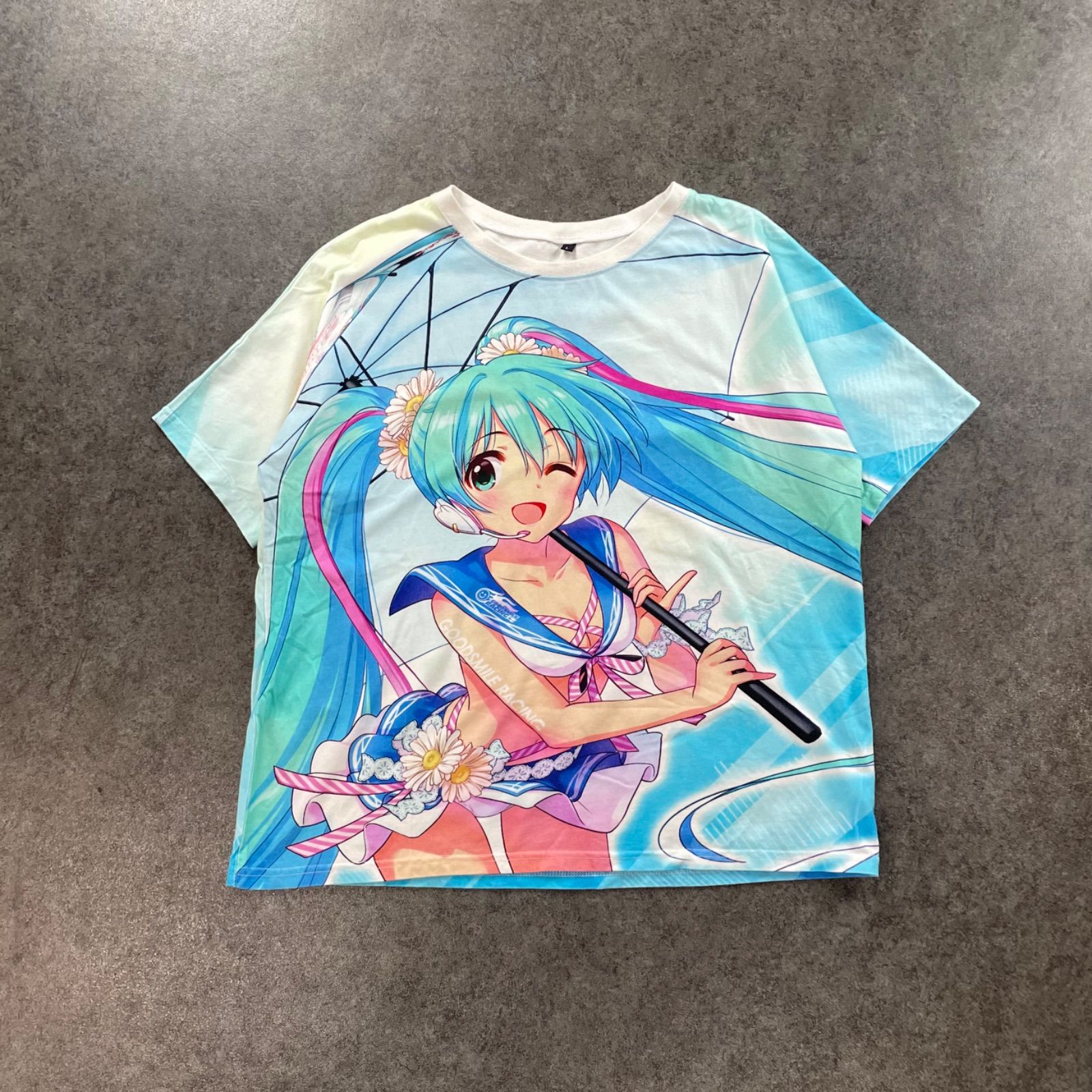 初音ミク レーシングミク 2019 タイver. フルグラフィックTシャツ 両面 
