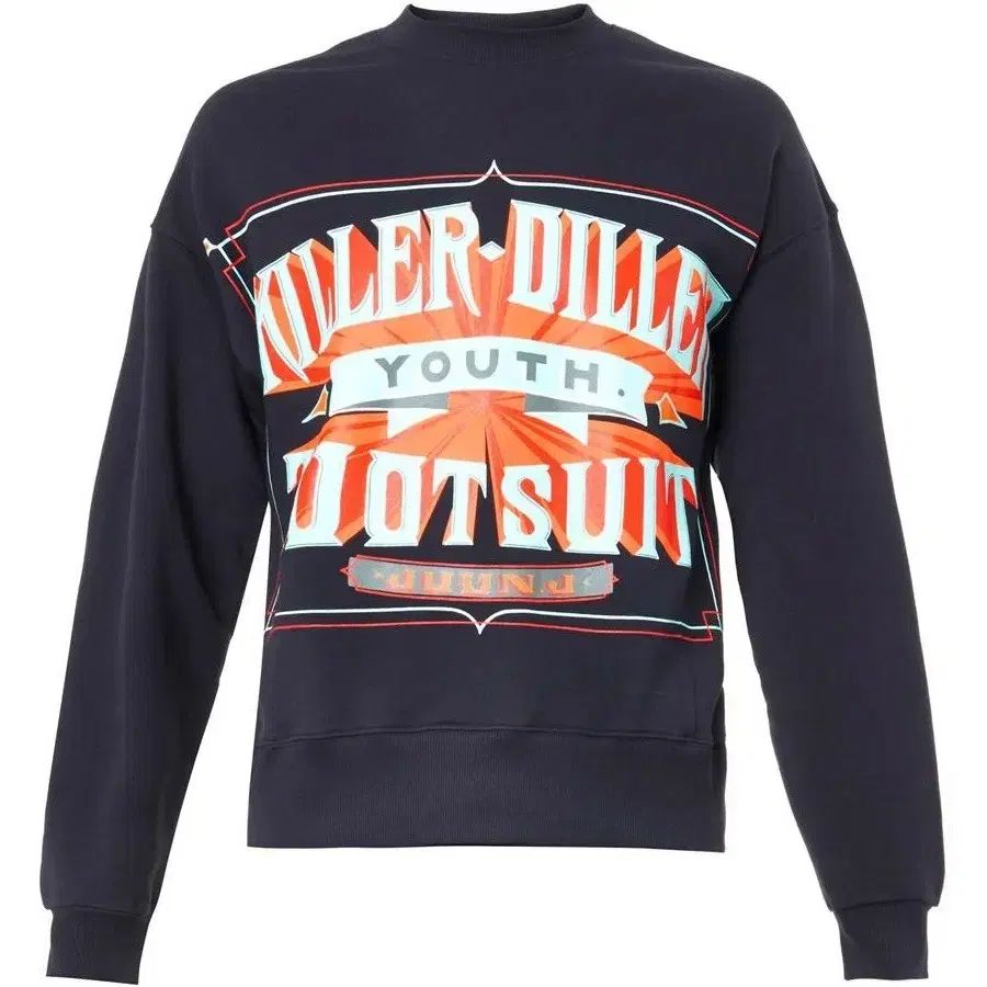 (新品) Juun J ジュンジェイ ネイビー ルーズフィット ニット スウェット