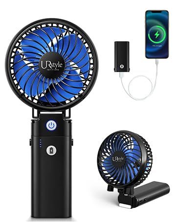 ハンディファン 携帯扇風機 強力【20dB静音・強力送風・5200mAh】 手持ち扇風機 静音 ハンディ扇風機小型 USB扇風機 Type-C 最大35時間動作 6段階風量調節 折りたたみ 手持ち クリップ 首掛け 卓上 おしゃれ 熱中症対策 4716c8f9