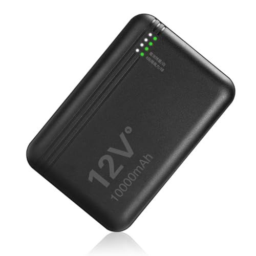 CoolFlag 空調作業服 バッテリー 12V高出力 10000mAh 大容量【ミニサイズ・超軽量・PD15W急速充電対応】Type-C入力 DC/USB 2WAY出力 4段階風量調節 LED残量表示 空調ウェア スマホ充電器 PSE認証済 70471761