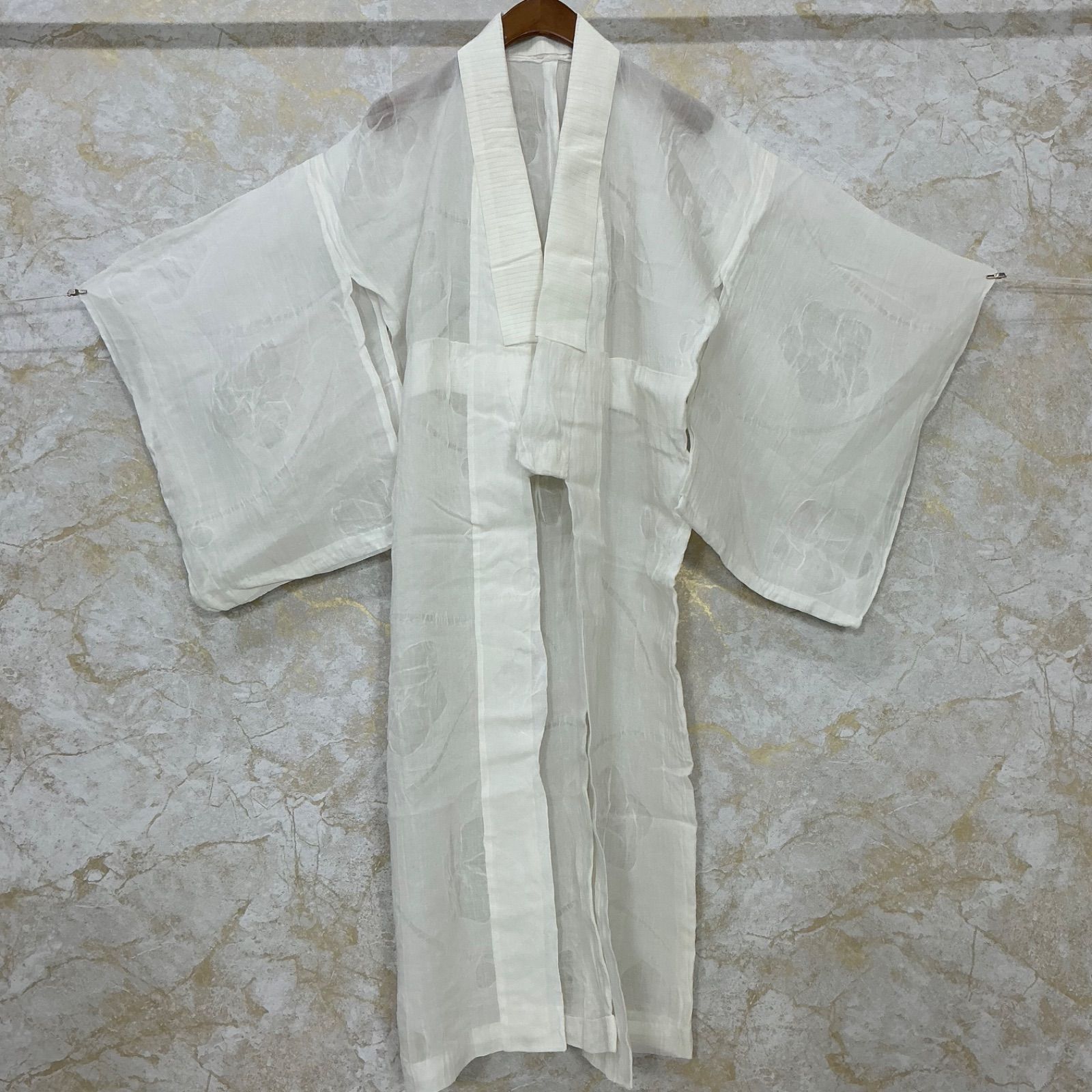 kimonoarisa厳選単衣夏物夏着物◆小千谷ちぢみ◆本麻◆裄63.5丈155 ◇kimono+one◇kimonoarisa◇夏物単衣◇夏長襦袢◇小千谷ちぢみ◇本麻
