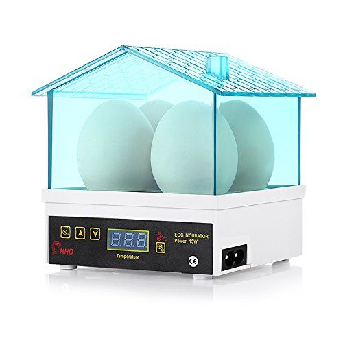 ☆新品☆Eleoption 自動孵卵器 孵卵機 孵化器 ふ卵機 ふ化器 孵化装置 孵化機 インキュベーター デジタル温度制御 自動温度コントロール 液晶自動 操作簡単 実験用 家庭用 4枚 4卵 5db5085a