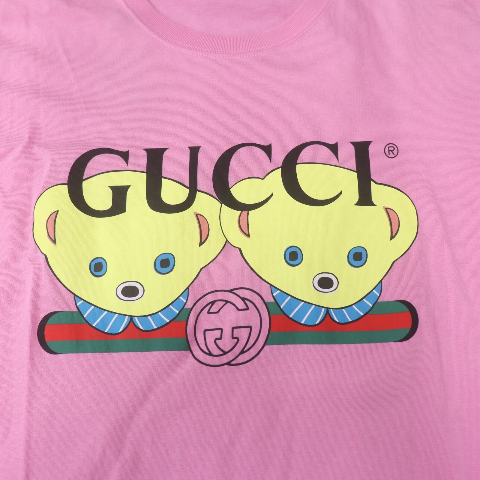 IT4U2J4LYLIG GUCCI グッチ テディベア クマ 半袖 Tシャツ ピンク 