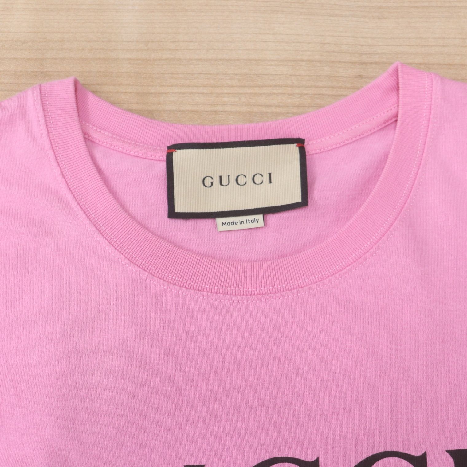 IT4U2J4LYLIG GUCCI グッチ テディベア クマ 半袖 Tシャツ ピンク 