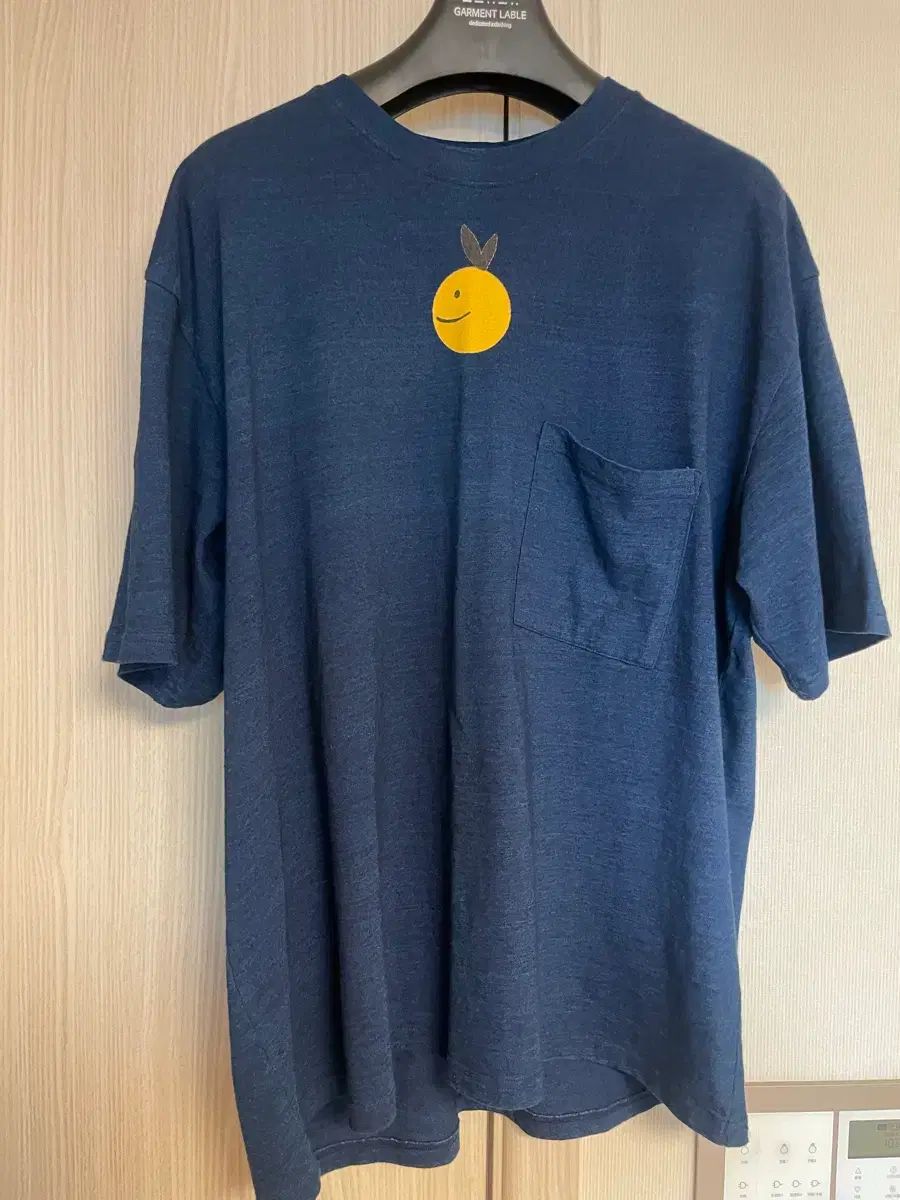 (XL) キャピタル Indigo ブルー ポケットTシャツ (KAPITAL)