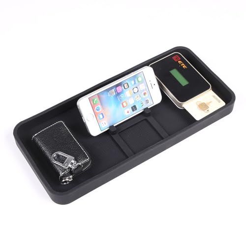 マルチトレイ 車用 多機能 ダッシュボードトレイ スマホスタンド トレイ 収納ボックス 小物入れ メータートレイ 大容量 滑り止め 取付簡単 防水 カー用品（30.6cm x 14.1cm）t 2fa48887