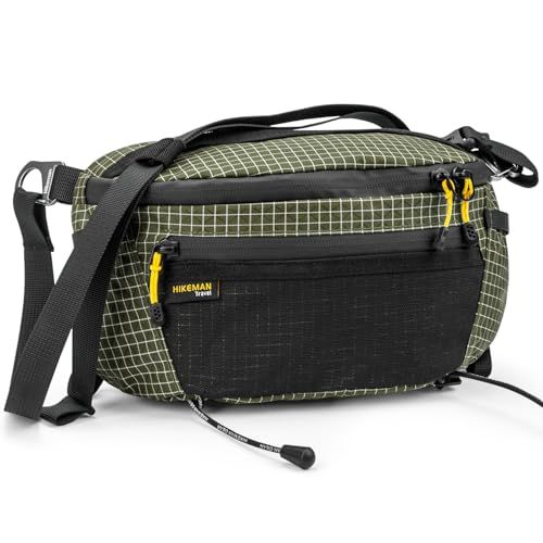 ウエストバッグ 登山 ポーチ 軽量 ウエストポーチ サコッシュ 腰袋 防水 大容量 ダイニーマ 登山用ポーチ アウトドア バイク 旅行 釣り (アーミーグリーン)t 5c9fe166