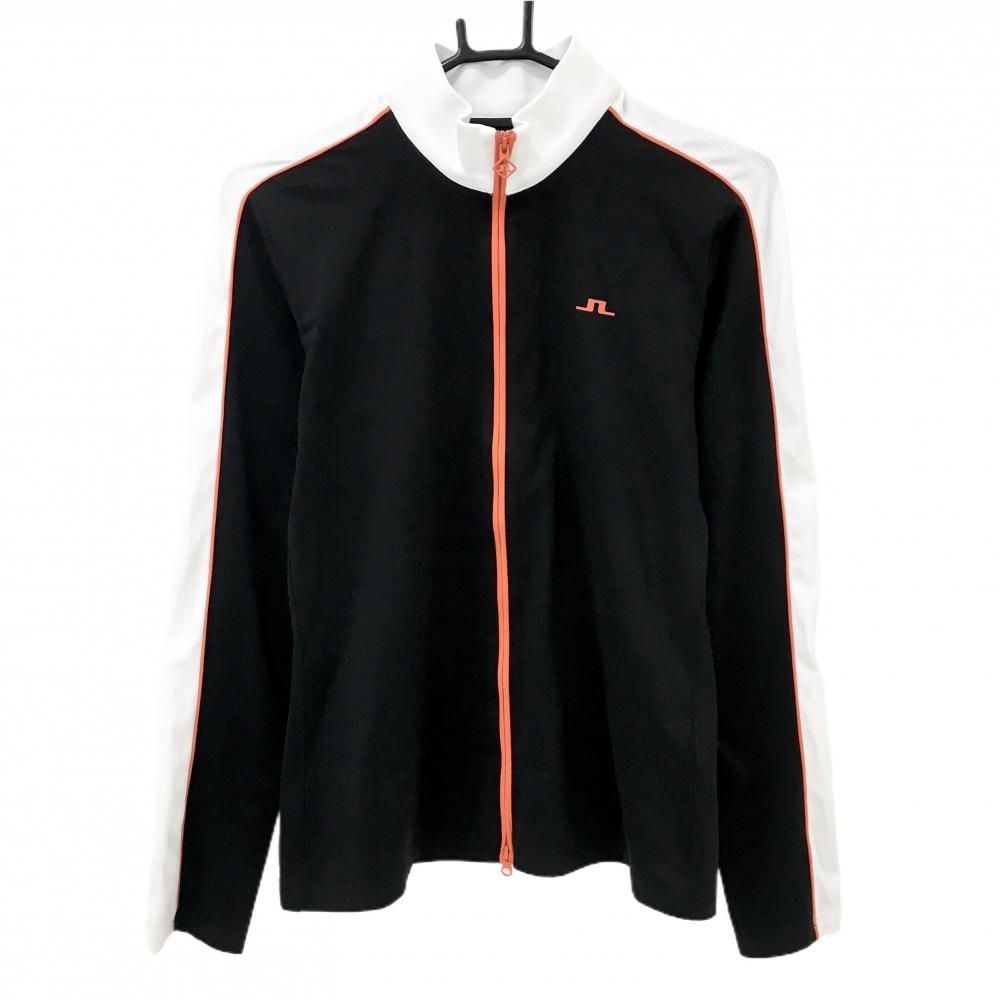 美品】ジェイリンドバーグ ジャケット 黒×白×レッドオレンジ系 裏微