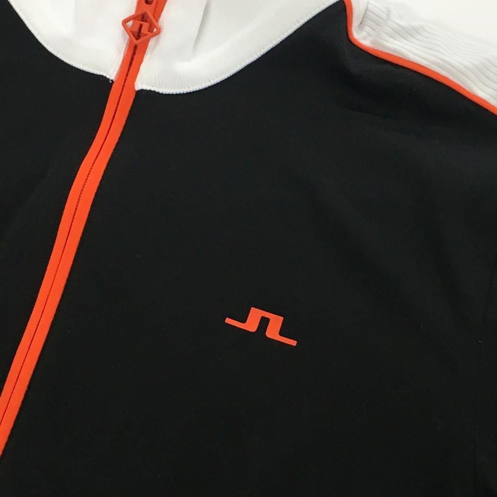 美品】ジェイリンドバーグ ジャケット 黒×白×レッドオレンジ系 裏微