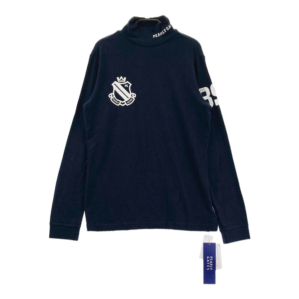 サイズ：2 PEARLY GATES パーリーゲイツ ハイネック長袖Tシャツ ネイビー系 [240101698800] ゴルフウェア レディース ストスト