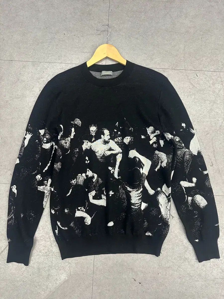 17fw ディオールオム x 댄ウォーツ ウール モッシュフィット ニット (m)