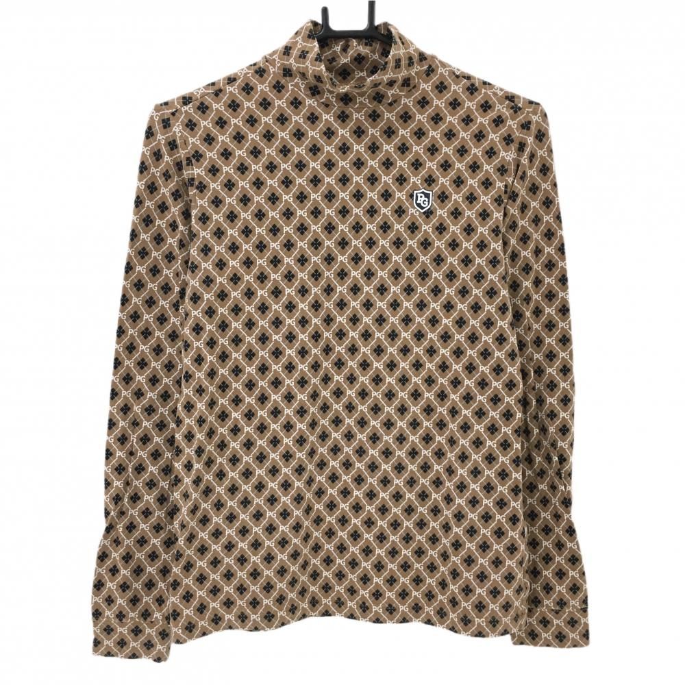 GATES PEARLY レディース ハイネック長袖 ゼブラ柄 GATES 【新品・未使用品】PEARLY パーリーゲイツ ボーダー柄 ハイネック長袖Tシャツ レディースウェア