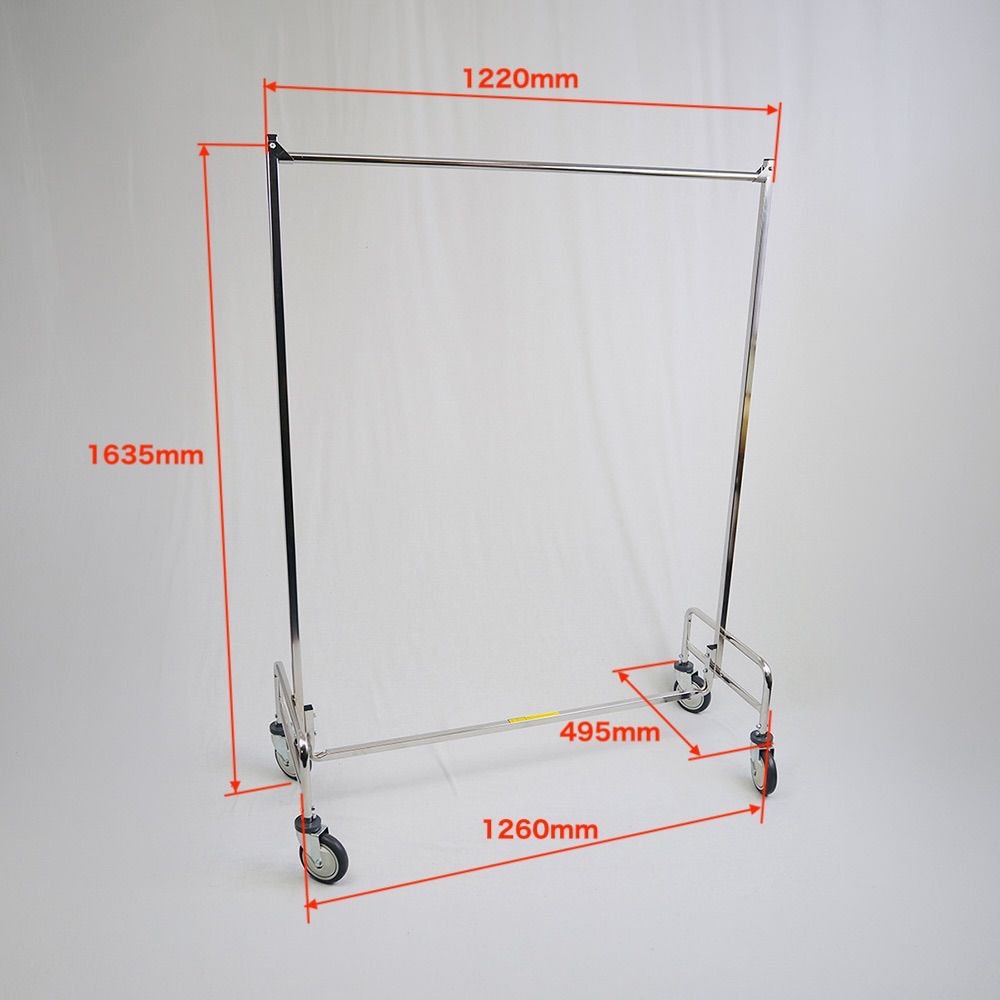新品】ハンガーラック W1260mm GARMENT RACK (バスケット無し) - メルカリ