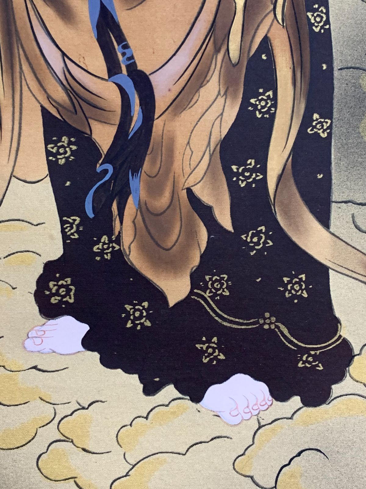 掛け軸】442 湖陽「雲上観音」#茶掛 #掛軸 #古美術 #骨董 #お値下げ