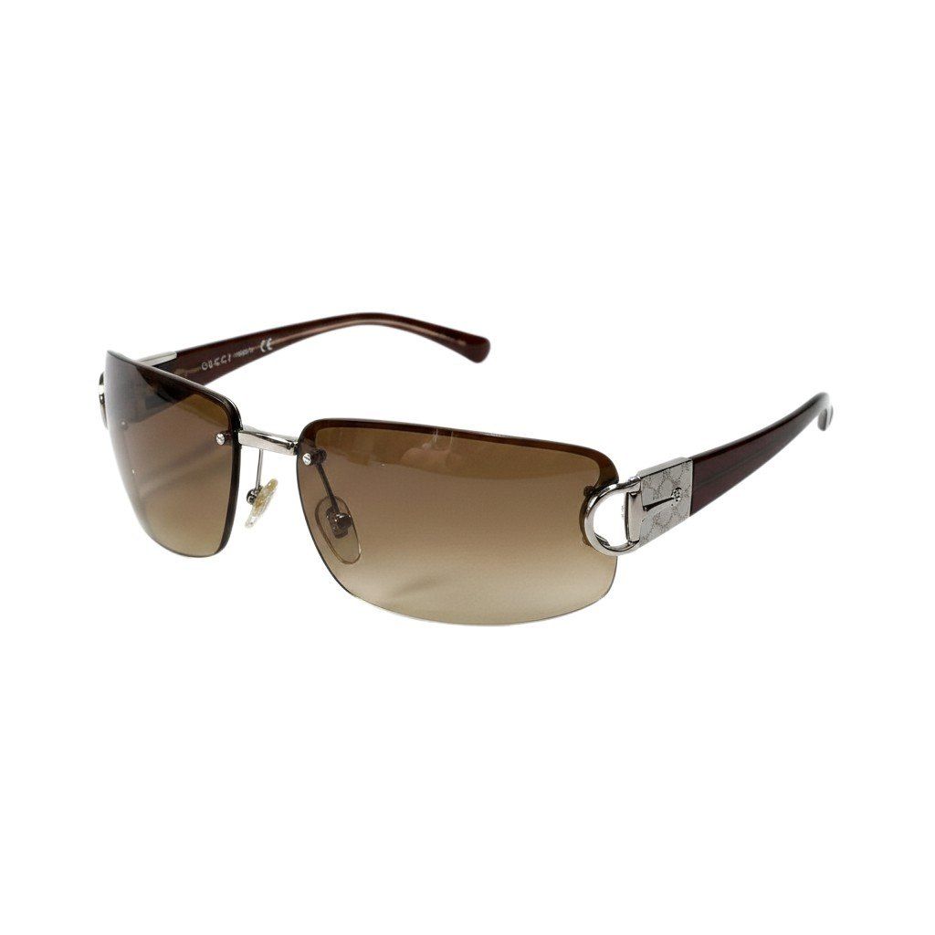 e26 GUCCI グッチ GG2760 GG ホースビット リムレス サングラス サイズ62/15 ブラウン レディース アイウェアk02i