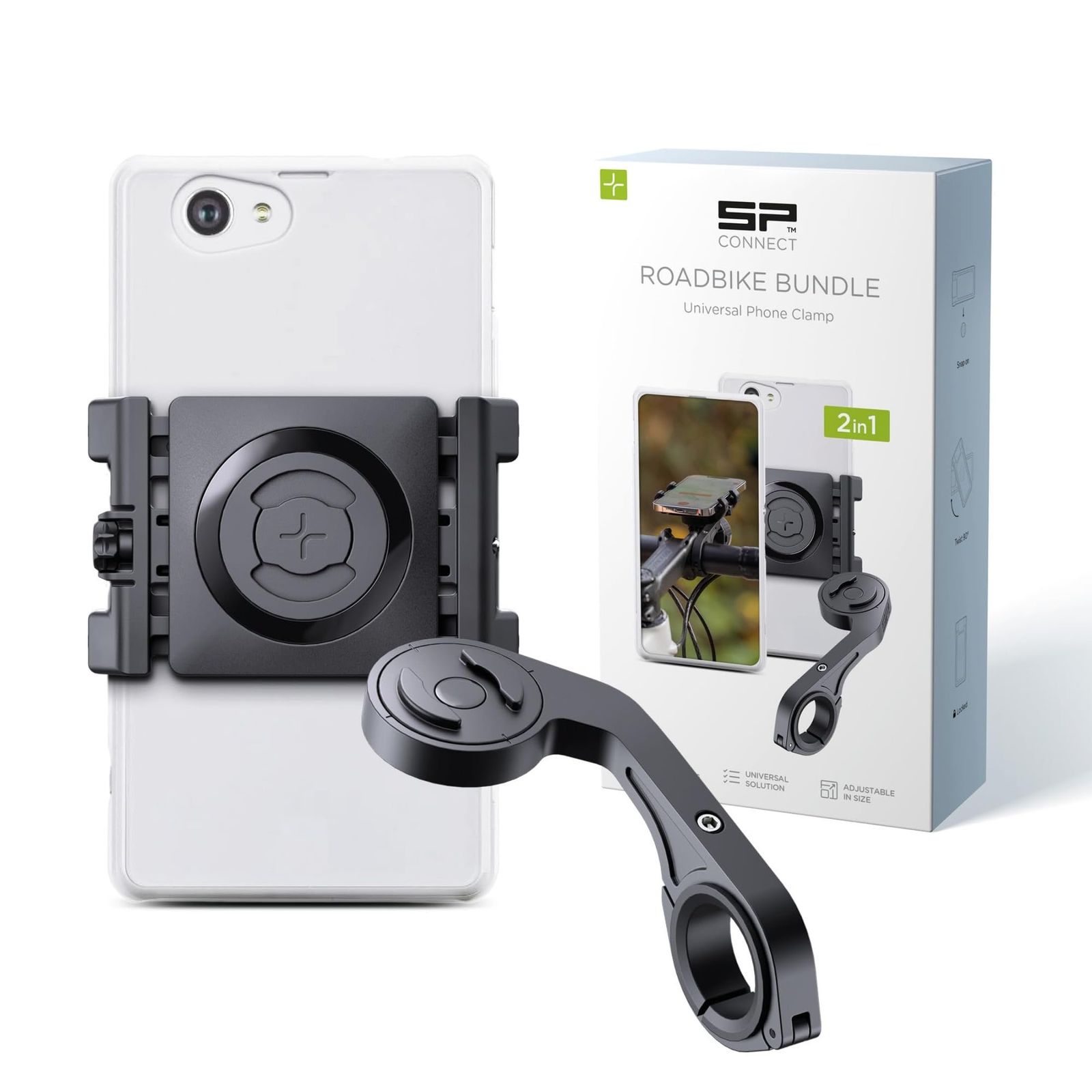 エスピーコネクト（SP Connect）ロードバイク バンドル ユニバーサルフォンクランプ SPC+ ｜自転車スマホホルダー｜52200