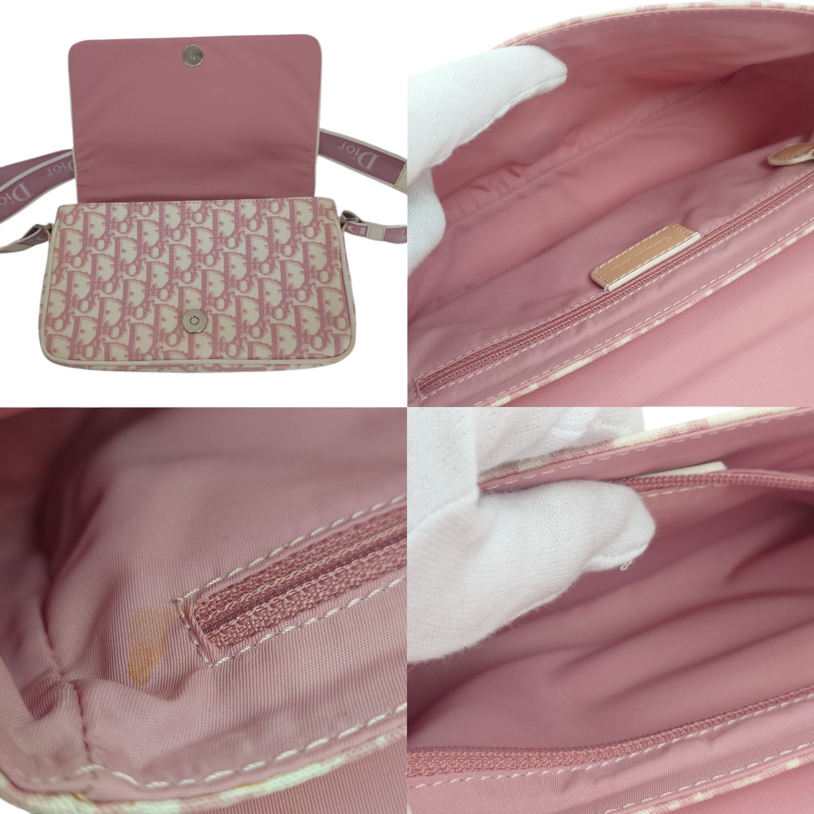 Christian Dior ディオール トロッター フラワー ショルダーバッグ