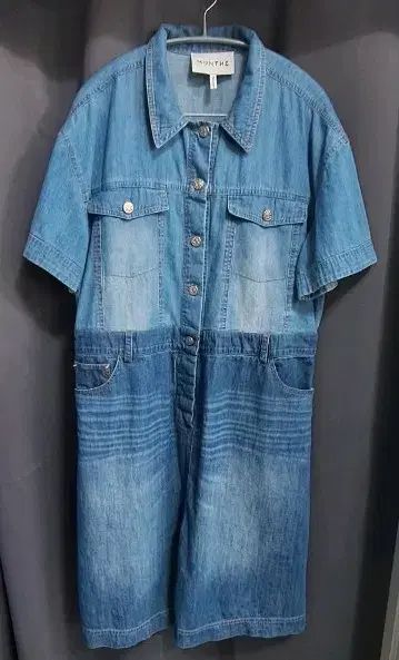MUNTHE デニム ワンピース ミディ丈