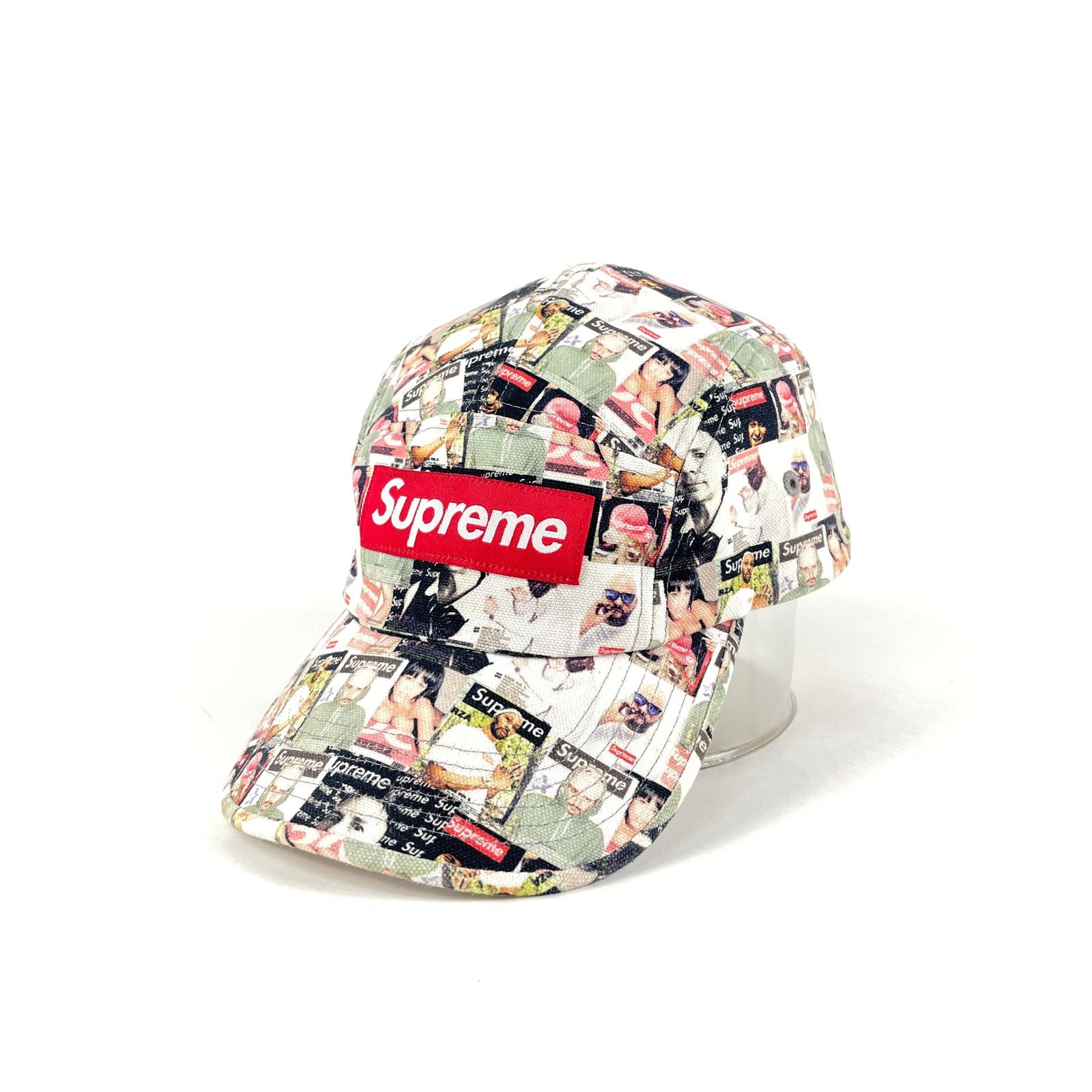 SUPREME　シュプリーム　23SS　MAGAZINE　CAMP　CAP　マガジン　キャンプキャップ　帽子　総柄