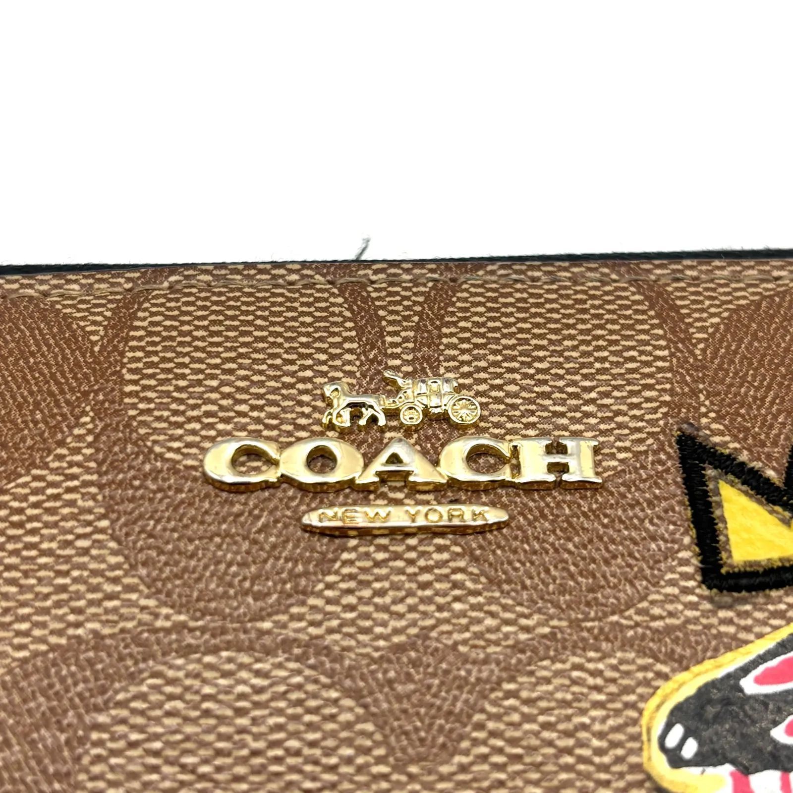 COACH コーチ 長財布F 2181 C5615 PVCシグネチャー バスキア コラボ