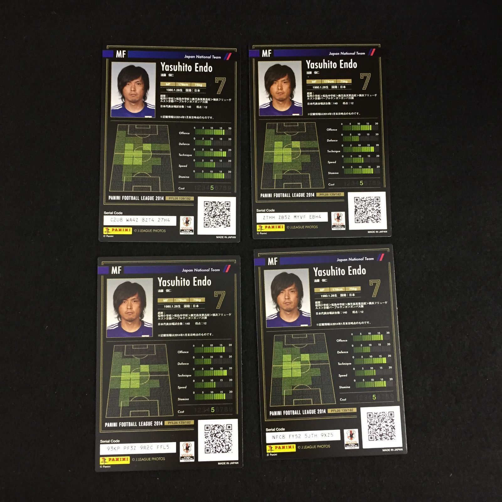 SK 遠藤保仁 パニーニ フットボールリーグ カード PFL Panini Soccer