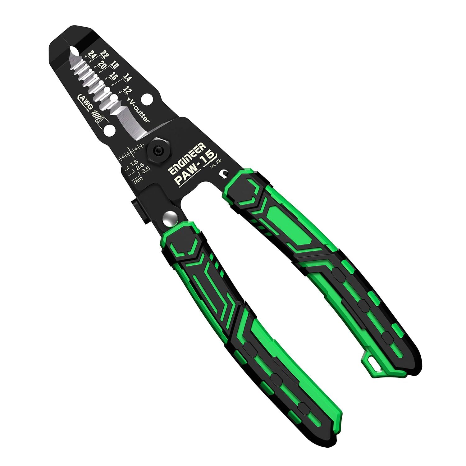 エンジニア 精密ワイヤーストリッパーST 対応サイズ：AWG24?12 全長：161mm PAW-15送料無料 07ce7d63