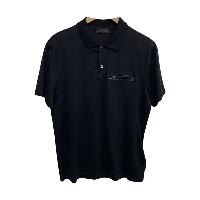 メンズL/PRADA プラダ 正規品 21FW ジッパー ポケット ポロ シャツ
