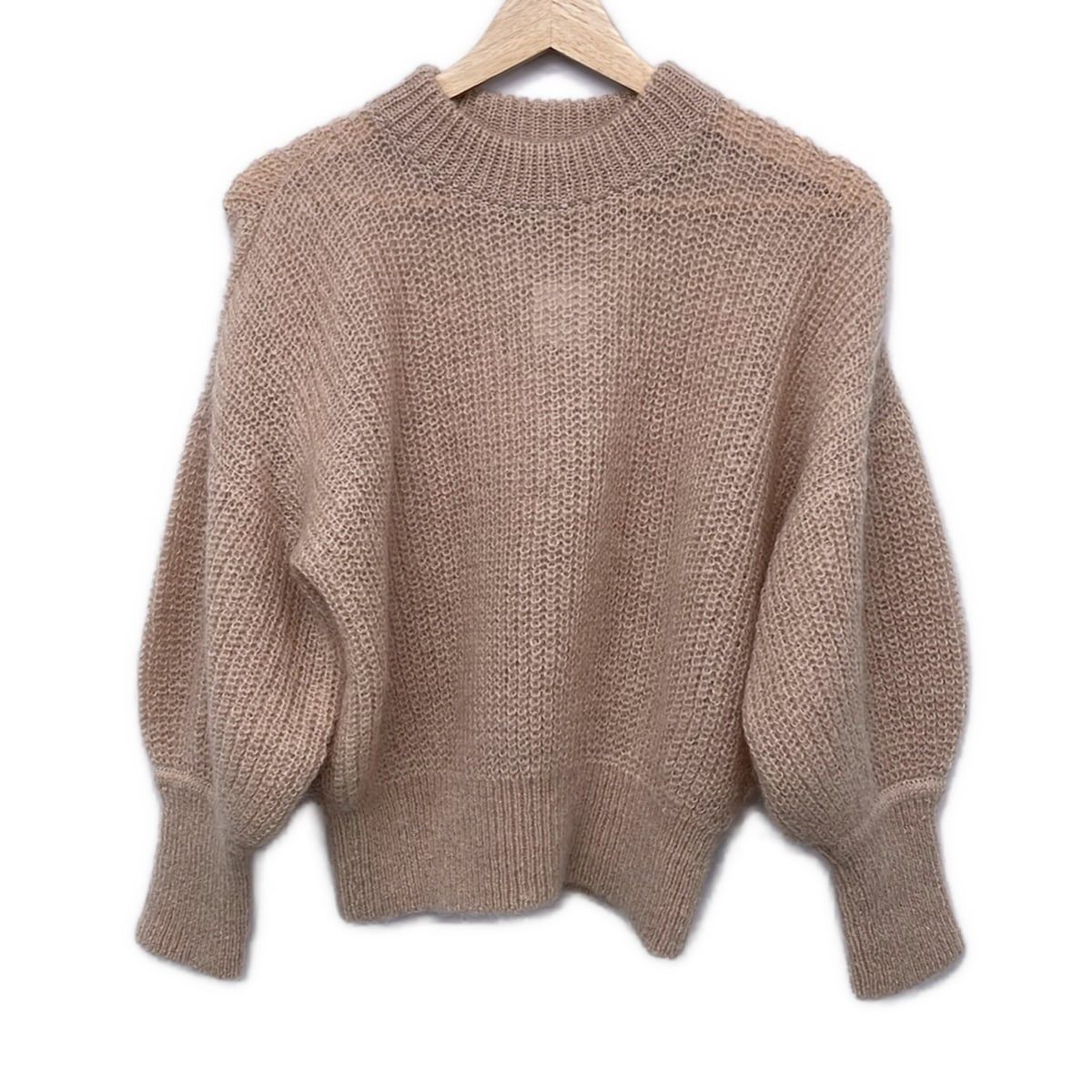 SEVEN TEN by MIHO KAWAHITO(セブンテン バイミホカワヒト) 七分袖セーター サイズS レディース美品 - ピンクベージュ